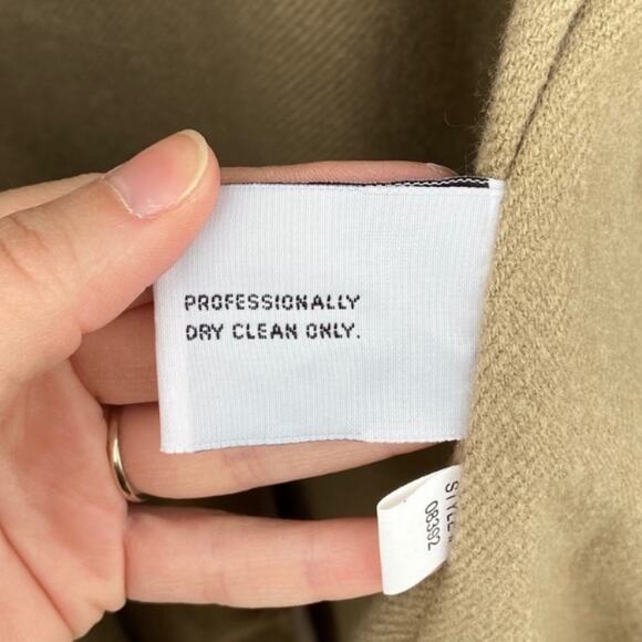 Vintage 90s Dry Dock Neutral Tan Oversized Size 10 Longline Raincoat/Trench Coat - Picture 14 of 15